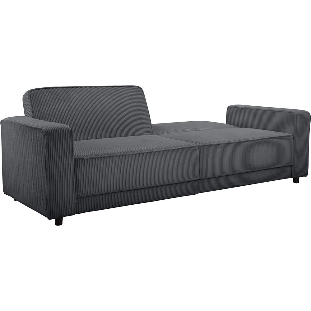 Dorel Allie 3 Seater Anthracite Corduroy Sofa Bed Image 5