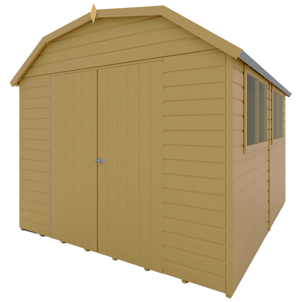 Shire Barn 10 x 8ft Double Door Shiplap Apex Garden Shed Image 1