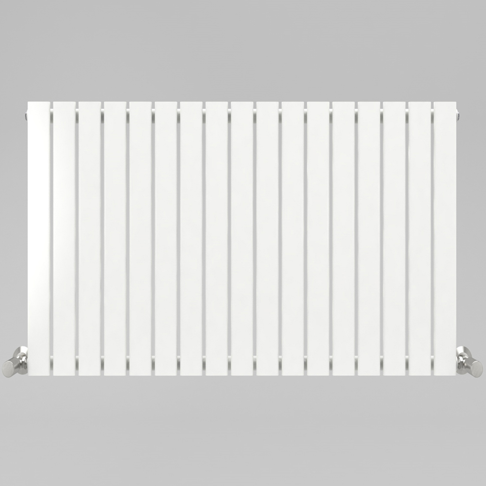 White 3705 BTU Single Flat Panel Vertical Column Radiator 600 x 1156mm Image 3