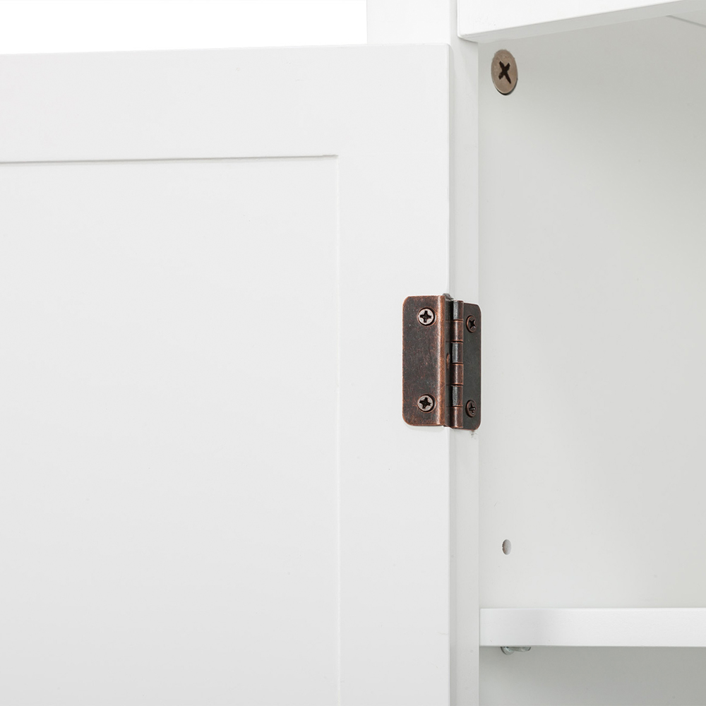 Teamson Home St James 2 Door White Freestanding Floor Cabinet Image 5