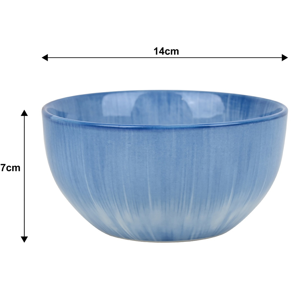 Waterside Blue Star Reactive Pad Print 12 Piece Dinner Set Image 6