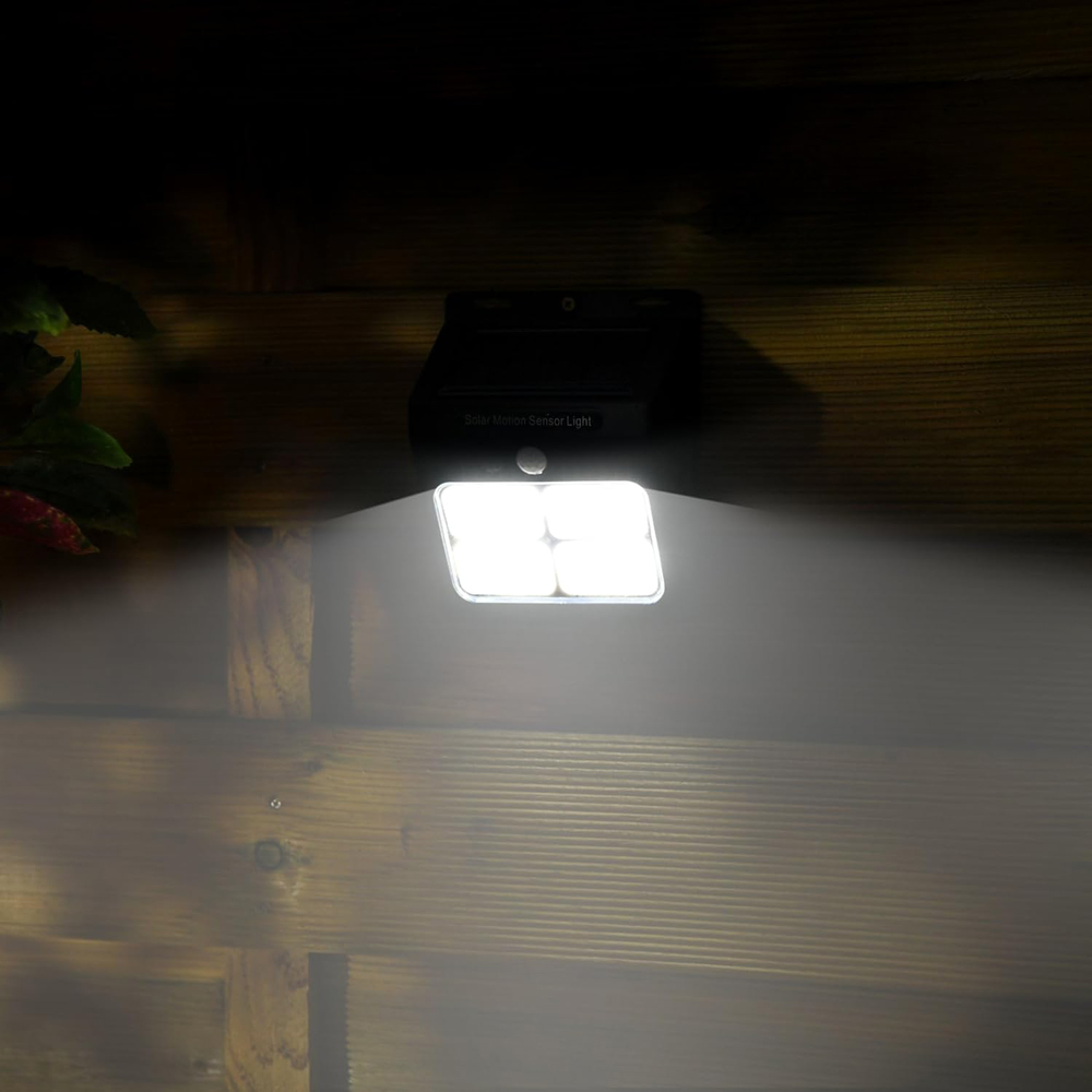 Garden Gear White 112 LED Motion Sensor Outdoor Solar Light Image 2