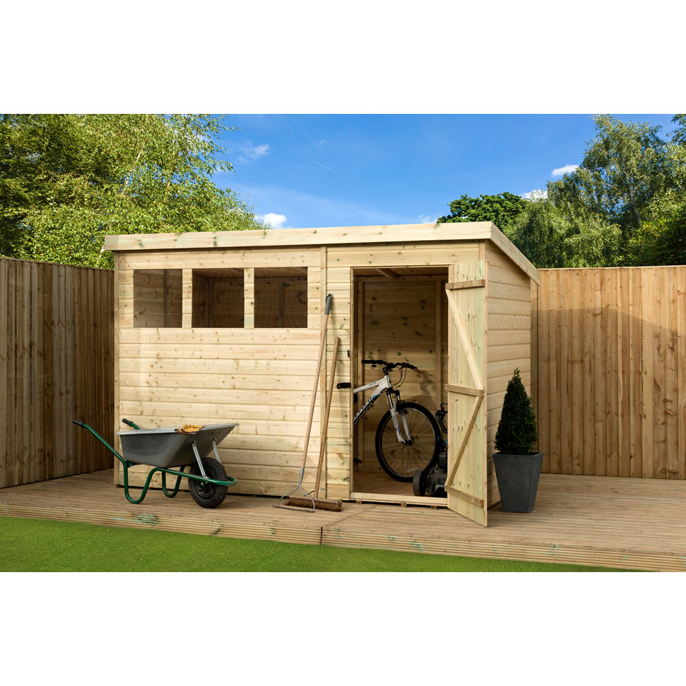 Empire Sheds 1500 10 x 3ft Tongue and Groove Pent Garden Shed Image 3