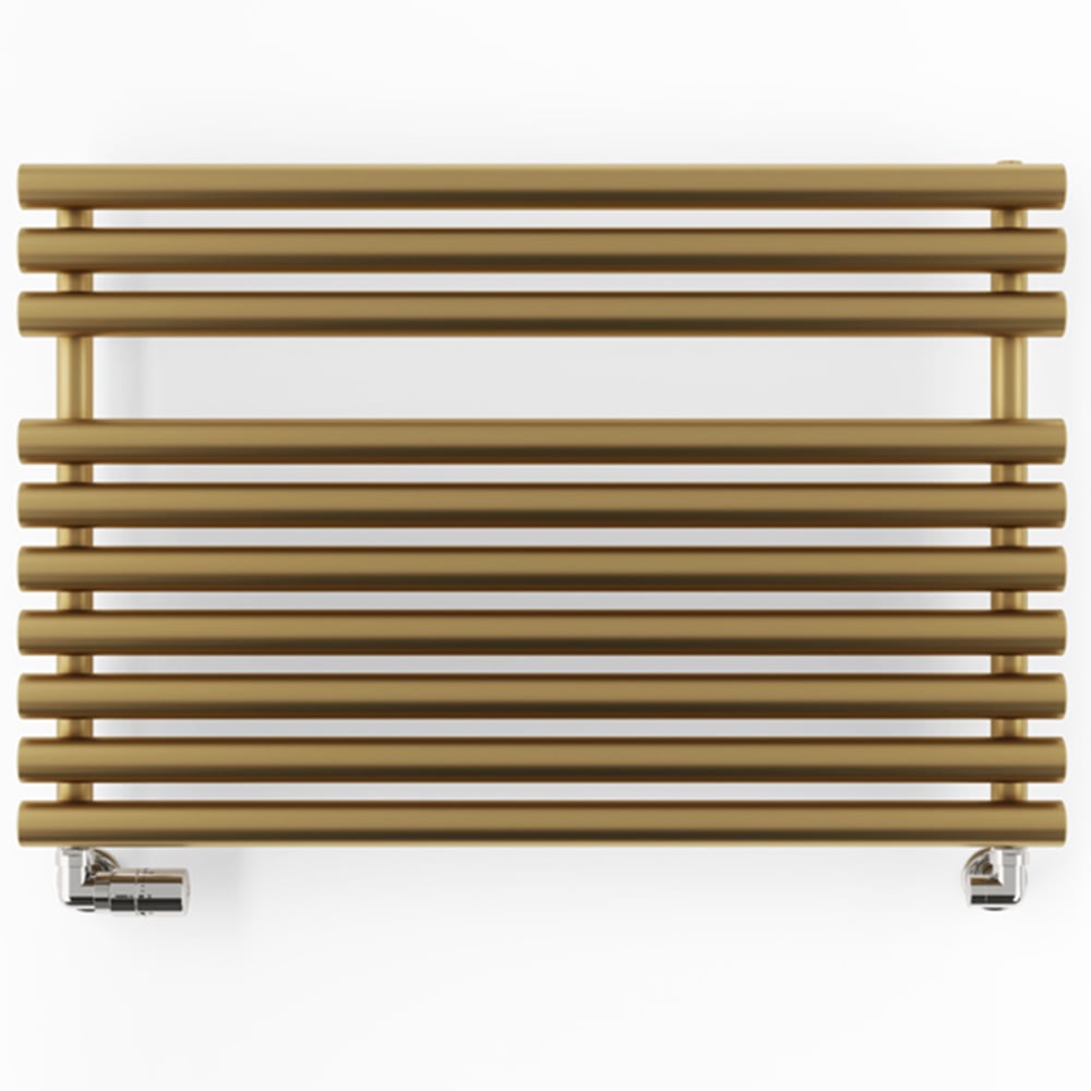 Terma Rolo Towel 2002BTU Brass Heated Towel Rail 590 x 900mm Image 3