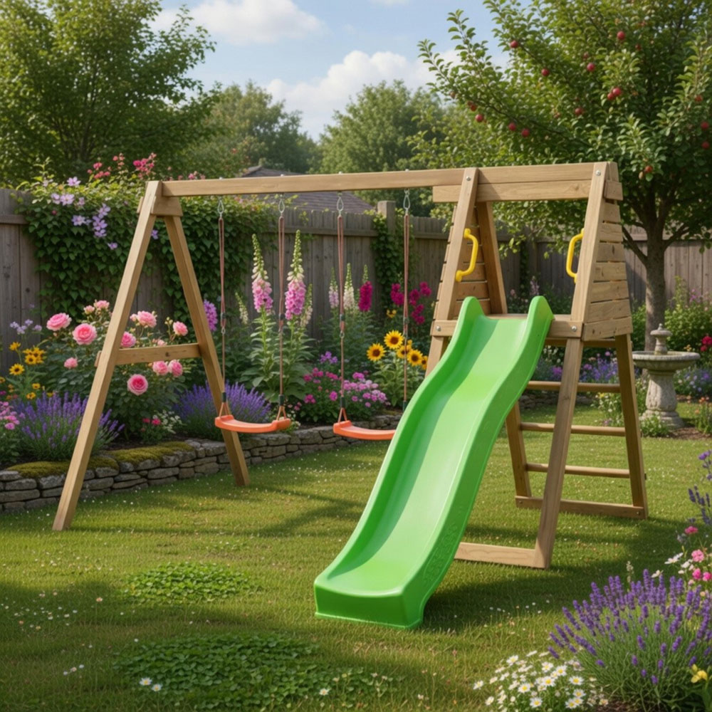 Shire Double Swing and Slide Set Image 5