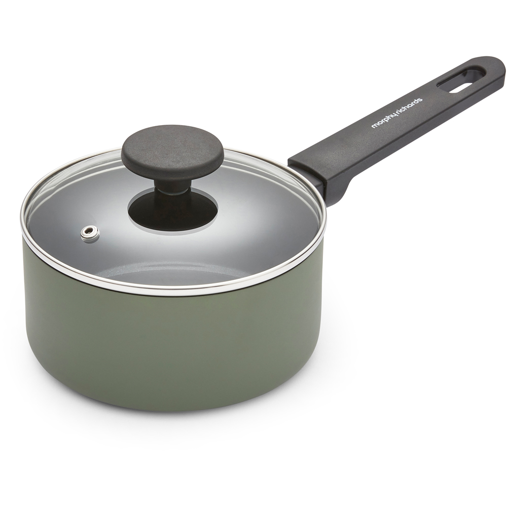 Morphy Richards Green Recycled Aluminium 5 Piece Saucepan Set Image 4