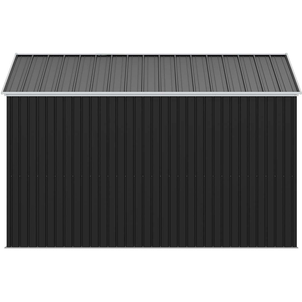 Living and Home 12 x 10ft Metal Apex Garden Storage Shed with 2 Windows Image 3