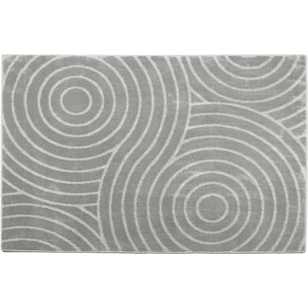 Eselle Rhythm Sculpt Grey Rug 120 x 170cm Image 1