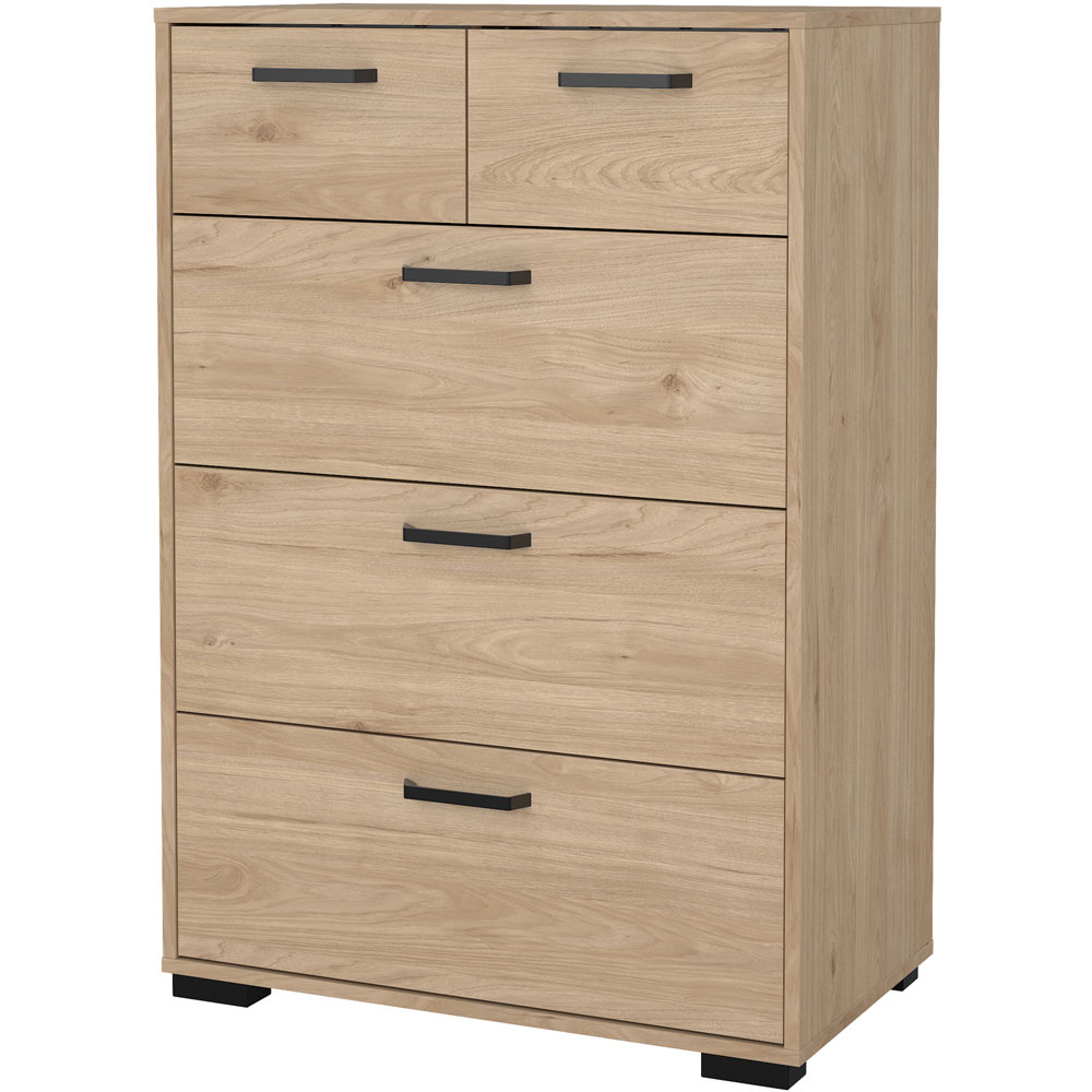 Florence Sofia 5 Drawer Jackson Hickory Chest of Drawers Image 3
