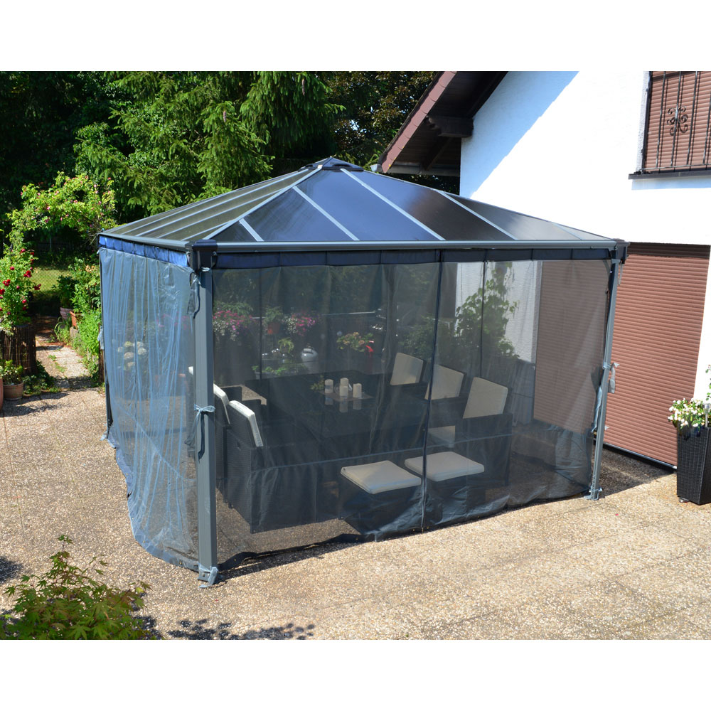 Palram Canopia 2.14 x 3.68m Square Gazebo Net Image 3