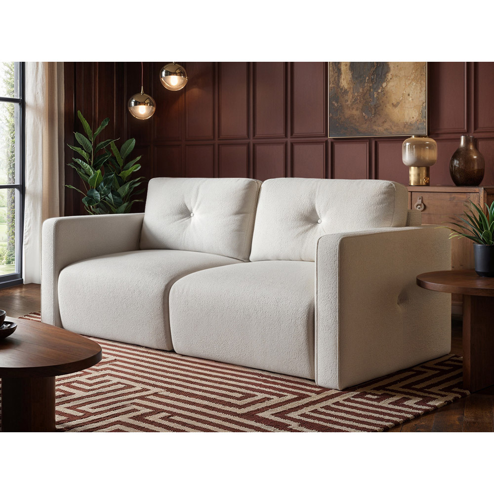 Solace+Co Wilfie 3 Seater Beige Chenille Sofa Image 6