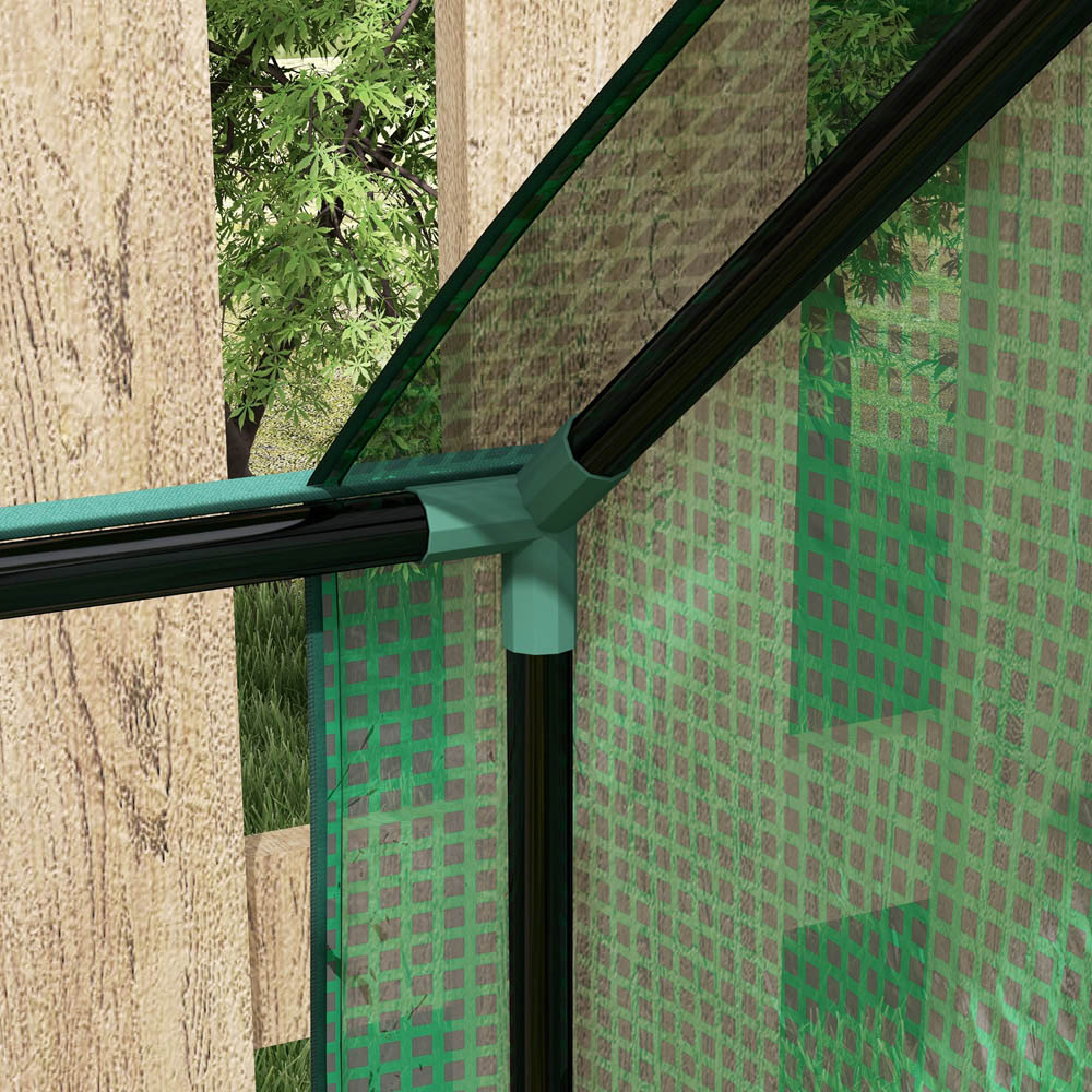 Outsunny Green and Silver Raised Garden Bed with Greenhouse 90 x 70 x 70cm Image 4