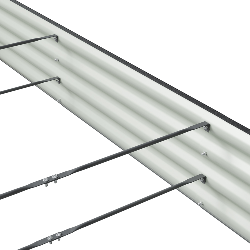 Living and Home Dark Grey Rectangular Galvanised Steel Raised Garden Bed 240 x 90cm Image 5