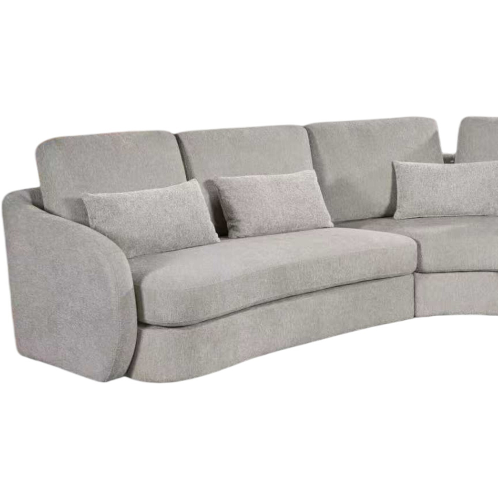 Mabel Corner Sofa Cream Left-hand Image 6