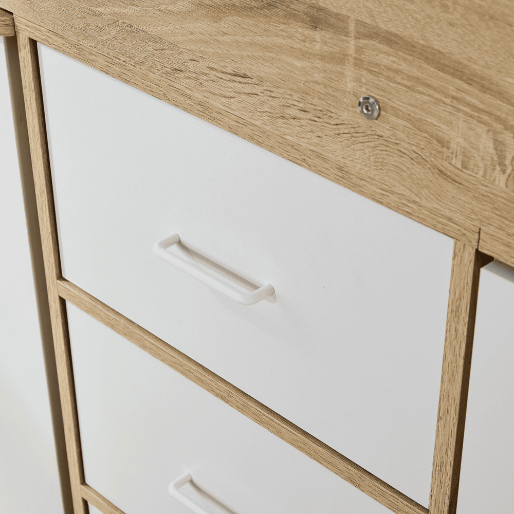 Home Source Marsden Oak and White Cabin Bed Image 7