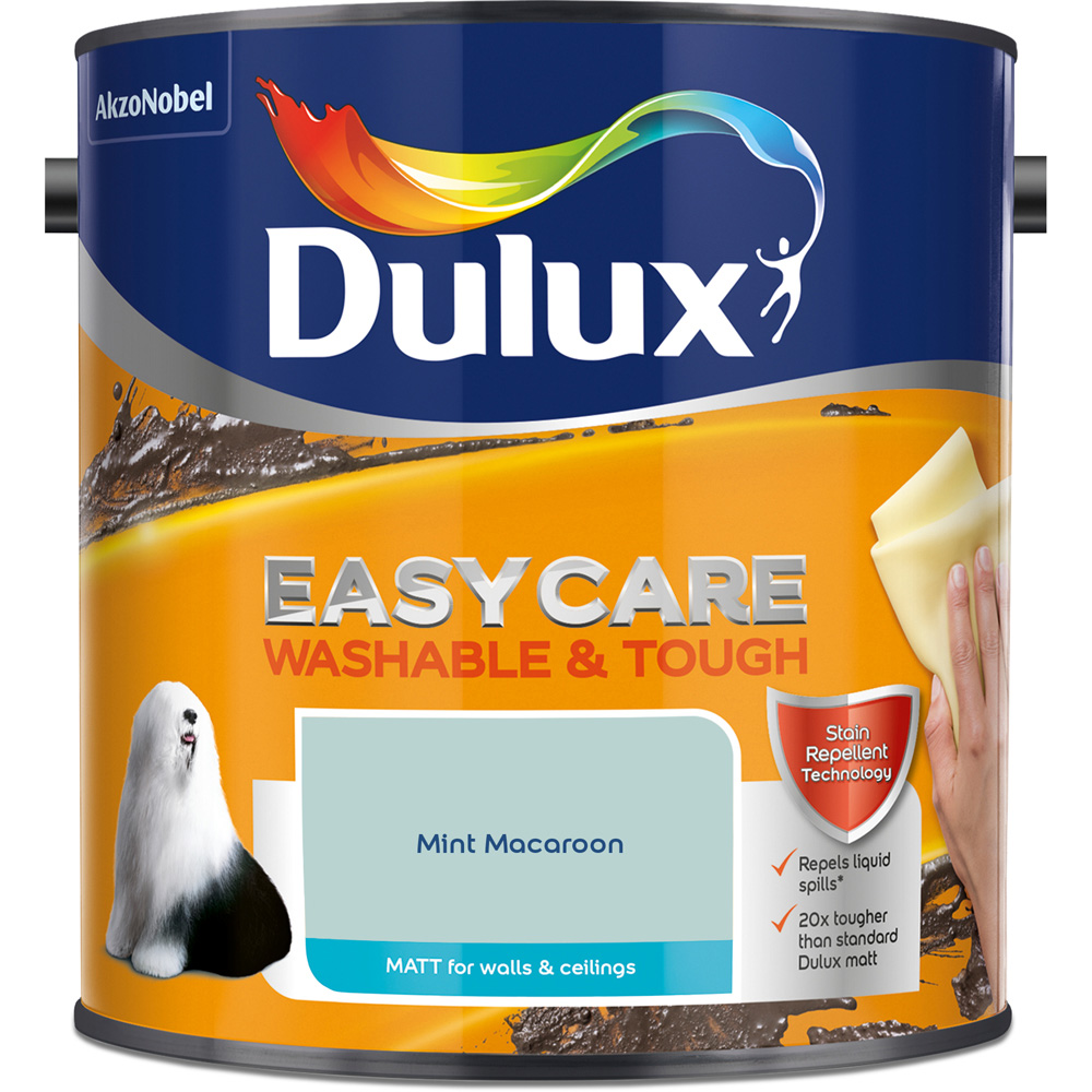 Dulux Easycare Mint Macaroon Washable and Tough Matt Emulsion Paint 2.5L Image 2
