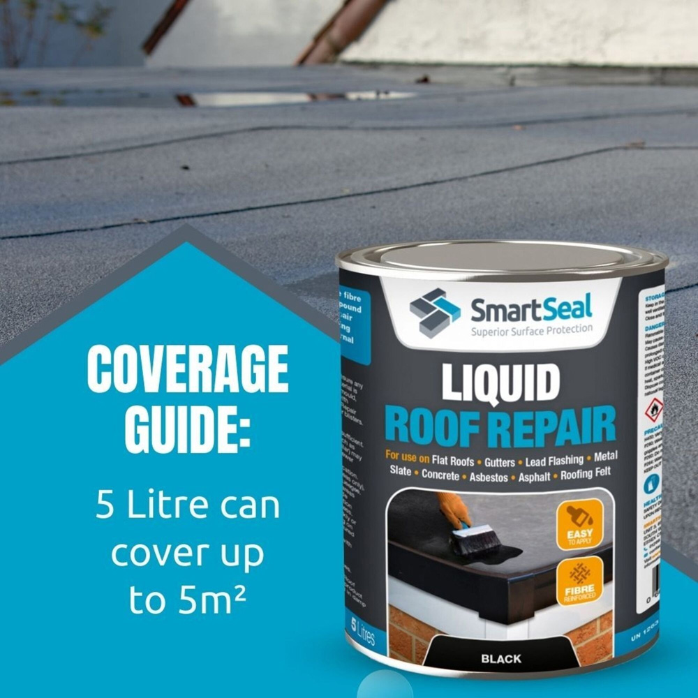 Smartseal Black Liquid Roof Repair 1L Image 8