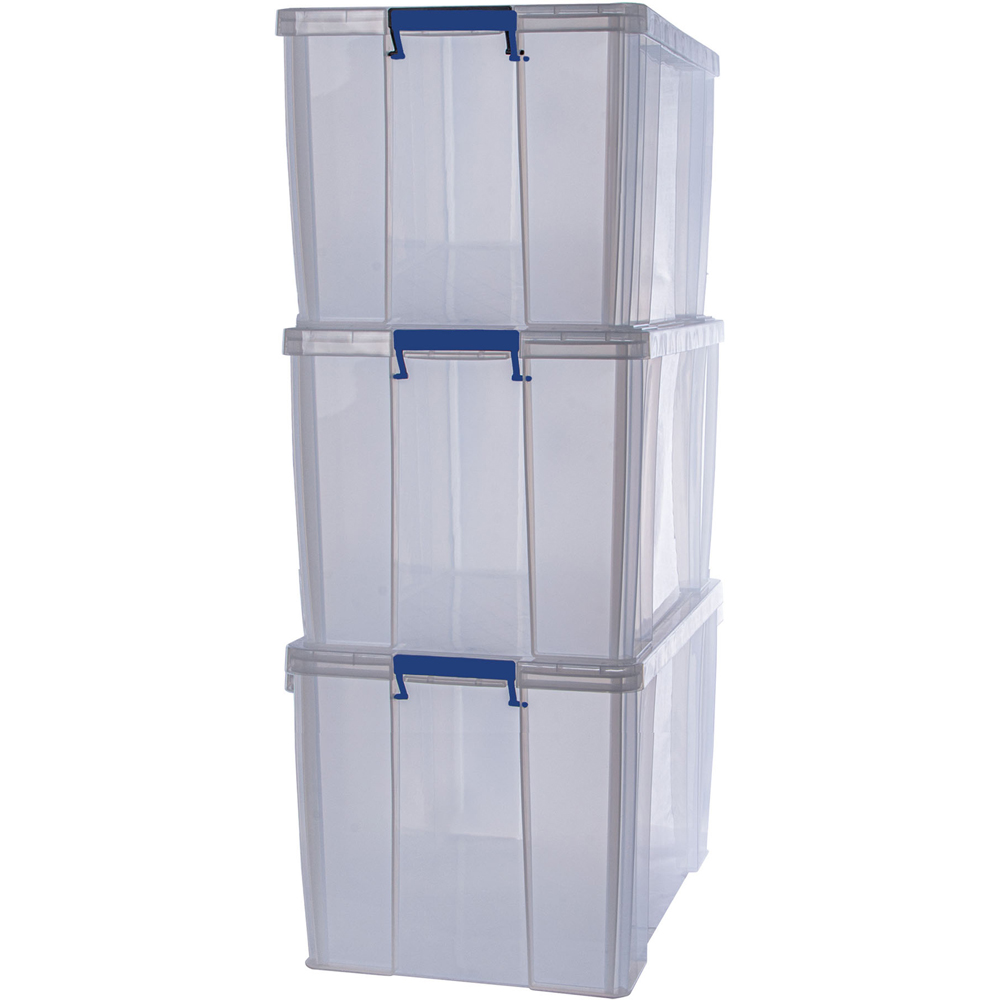 Fellowes Prostore 36L Storage Box with Lid 3 Pack Image 1