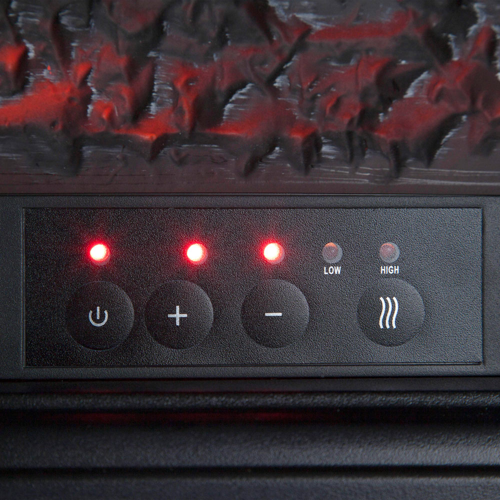 Warmlite Rochester Black Cast Effect Stove Fire with Remote Control 2000W 12 inch Image 4