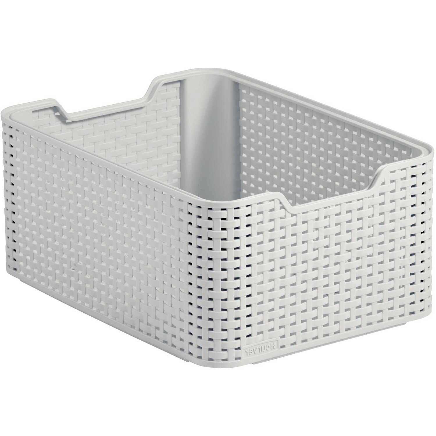 Curver Grey Storage Basket 18L Image 1