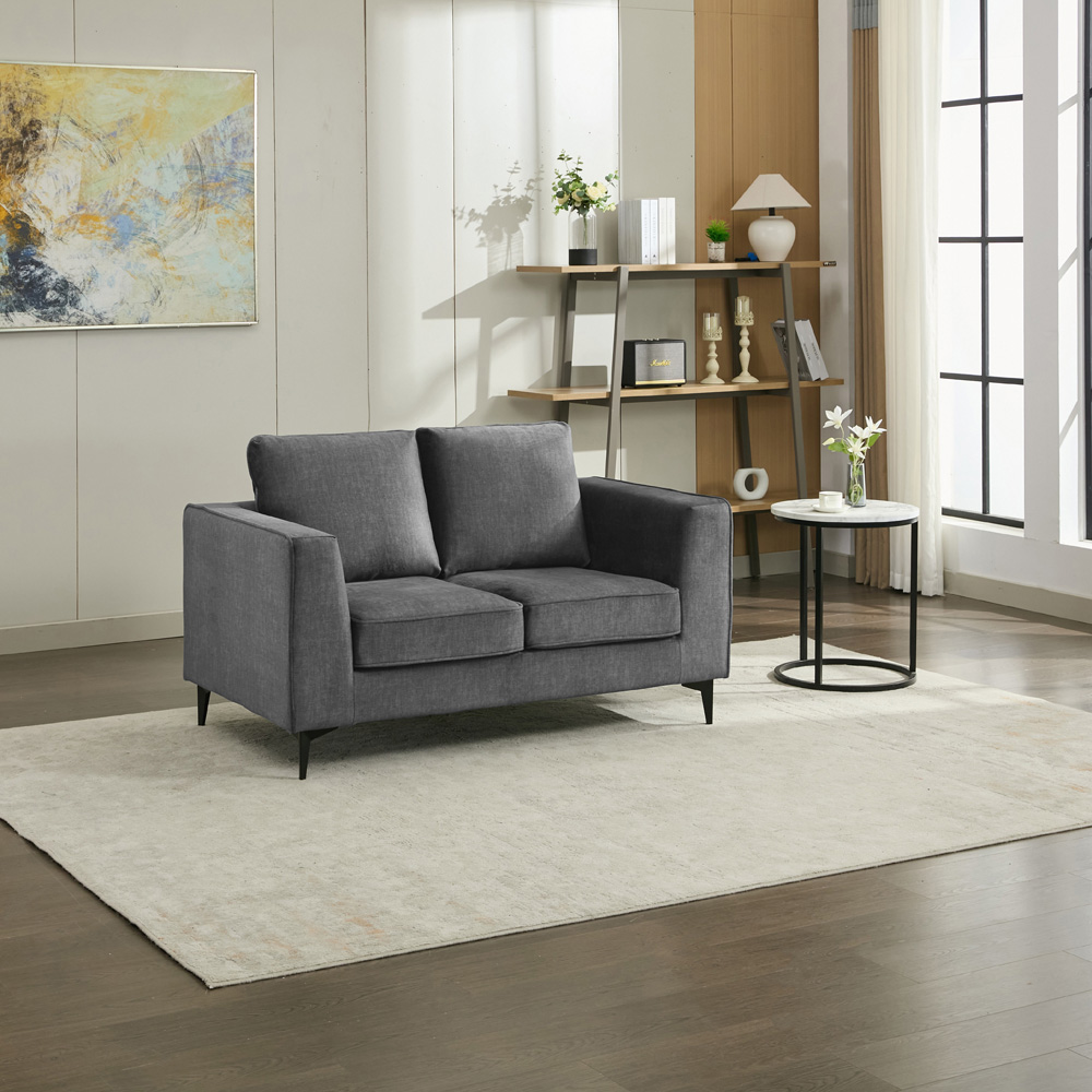 Brooklyn 2 Seater Graphite Grey Sofa Image 4