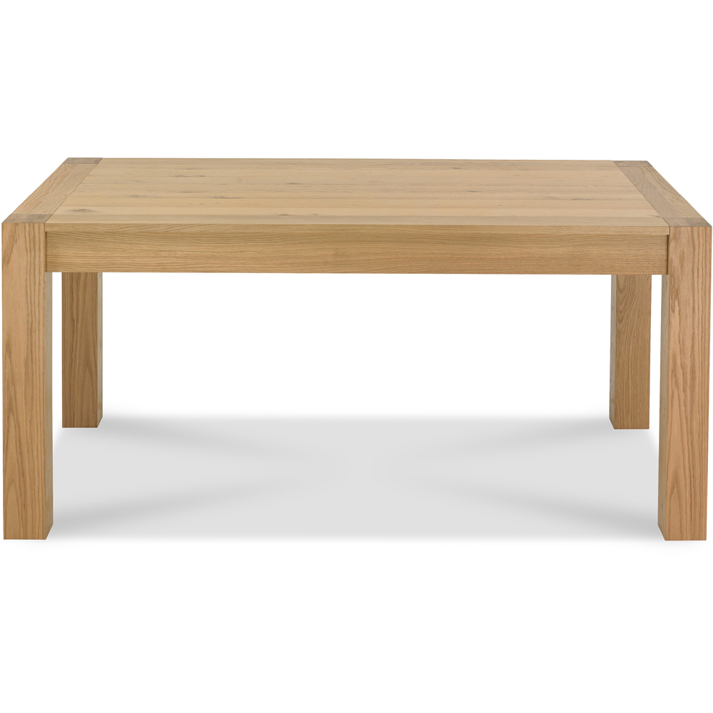 Bentley Designs Turin 6 Seater Light Oak Medium End Extending Table Image 3