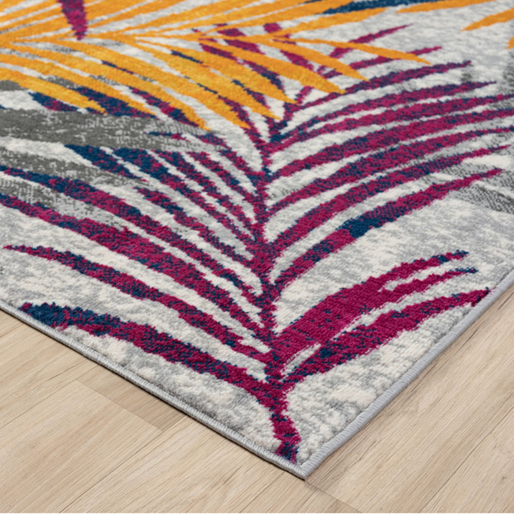 Desire Rugs San Marino Multicolour Leaf Rug 60 x 220cm Image 3