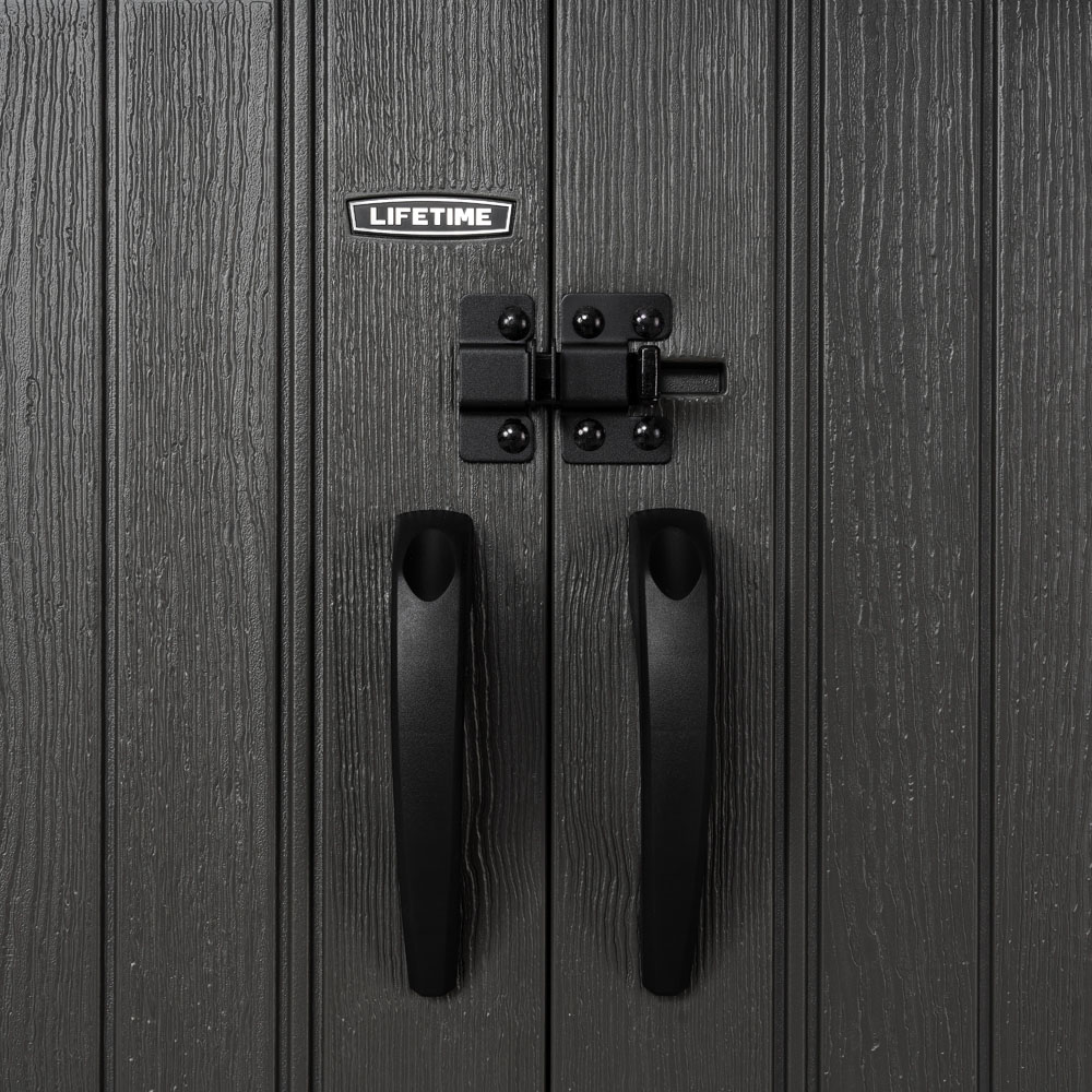 Lifetime Products 9.5 x 7ft Double Door Side Entry Garden Storage Shed Image 4