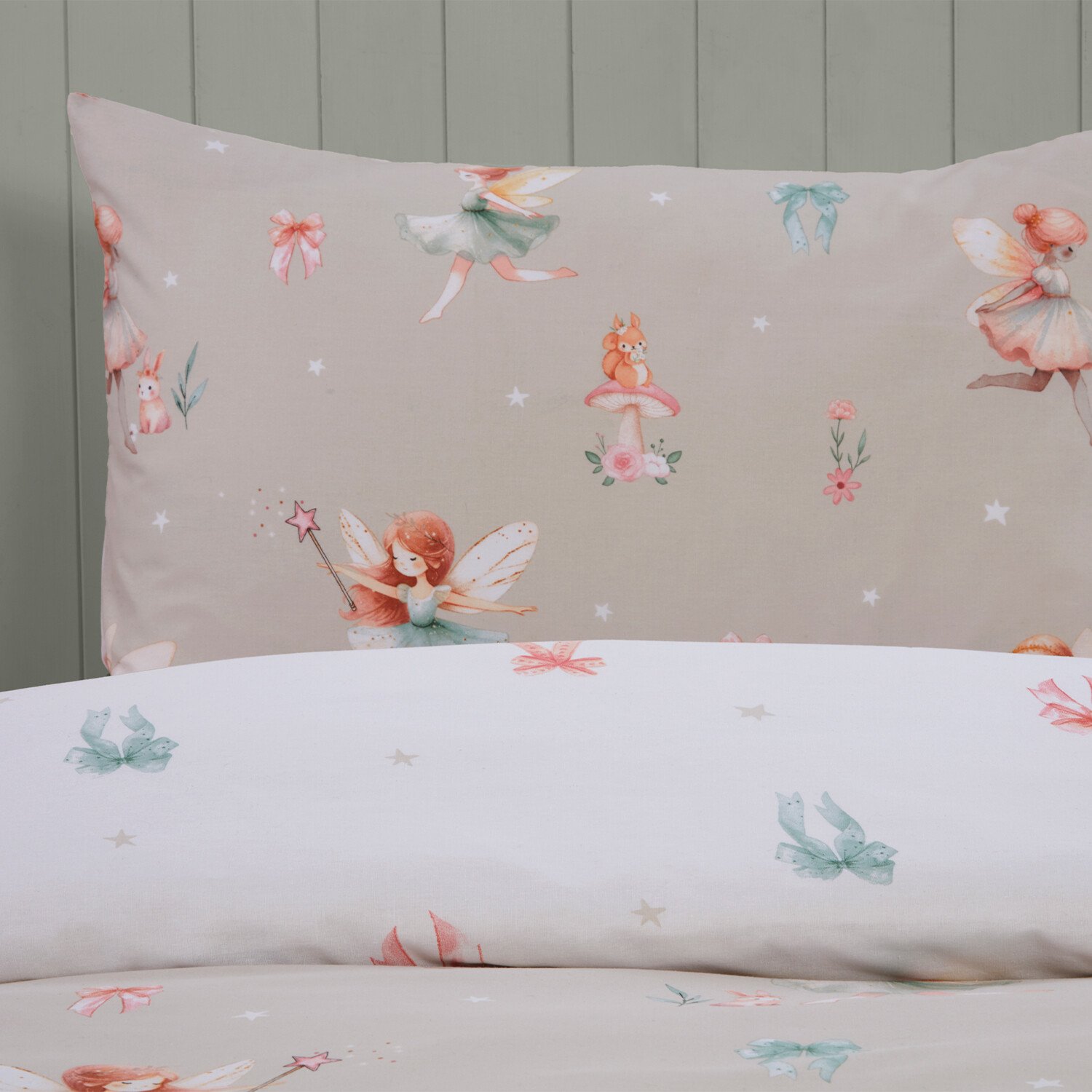 Woodland Ballerina Natural Duvet Set   - Natural Image 5