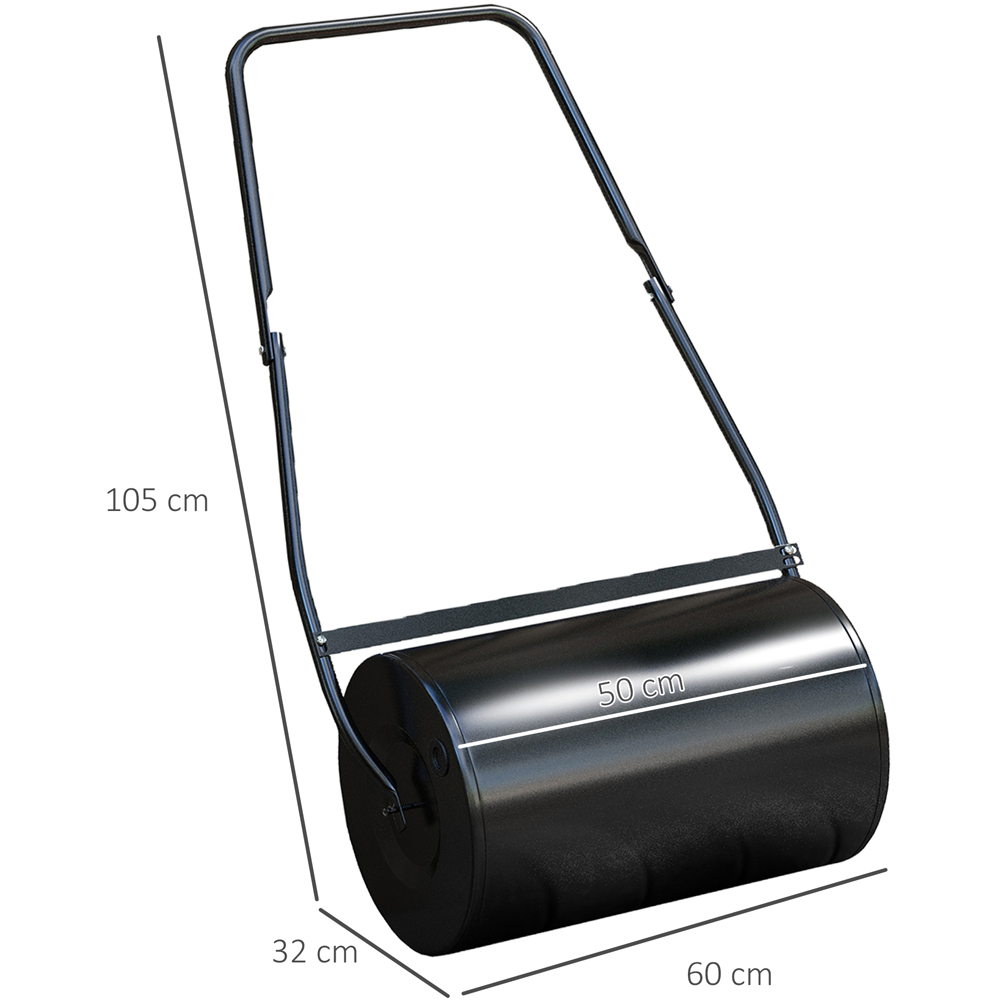 DURHAND 38L Black Fillable Steel Lawn Roller Image 8