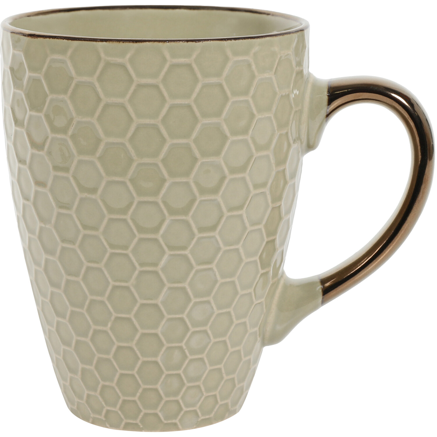 Jumbo Embossed Metallic Rim Mug Image 6