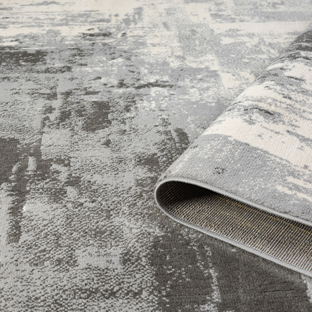 Desire Rugs Obsidian Grey Craft Abstract Rug 120 x 170cm Image 4