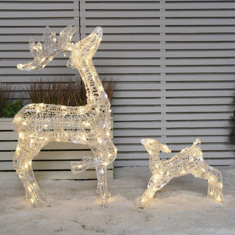 Acrylic Reindeer Family Decoration Image 1