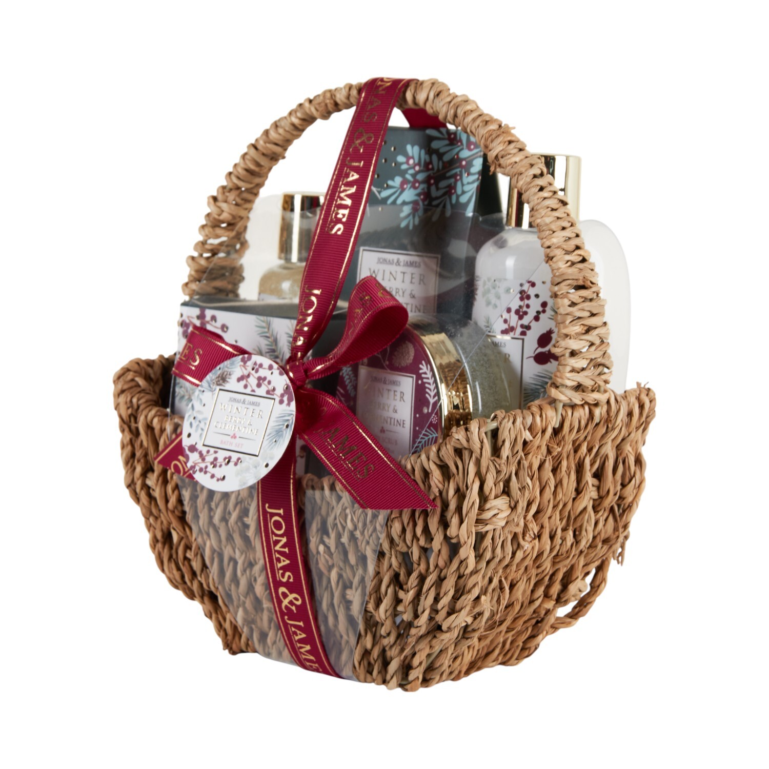 Jonas & James Winter Berry and Clementine Bath Set White and Brown Image 3