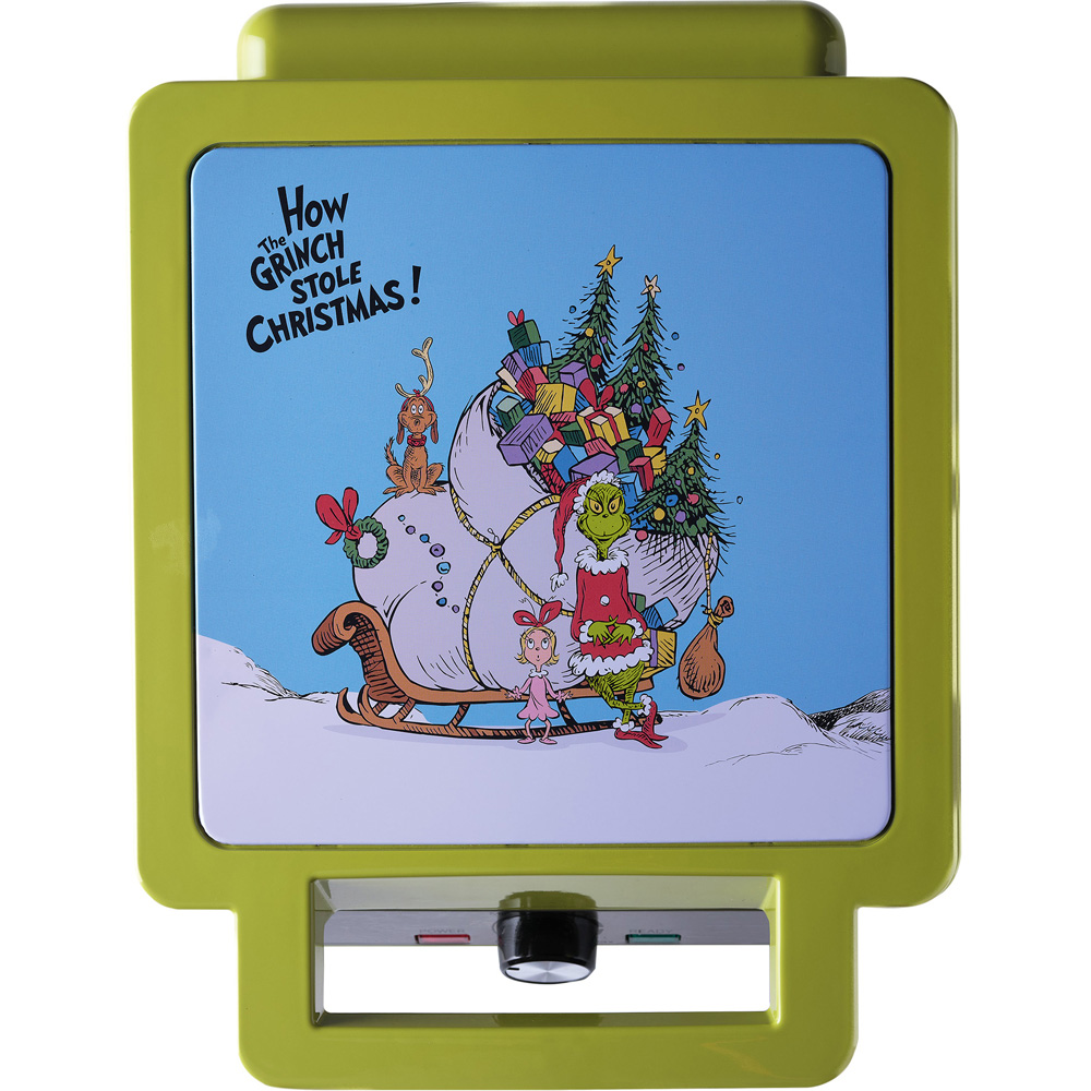 Grinch SDA2809GE Green 4 Slice Non Stick Waffle Maker 1200W Image 3