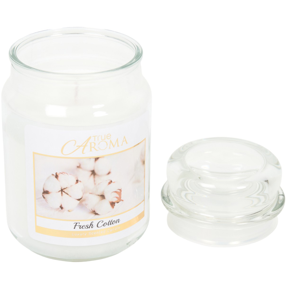 True Aroma Clean Cotton Luxury Scented Candle Image 3