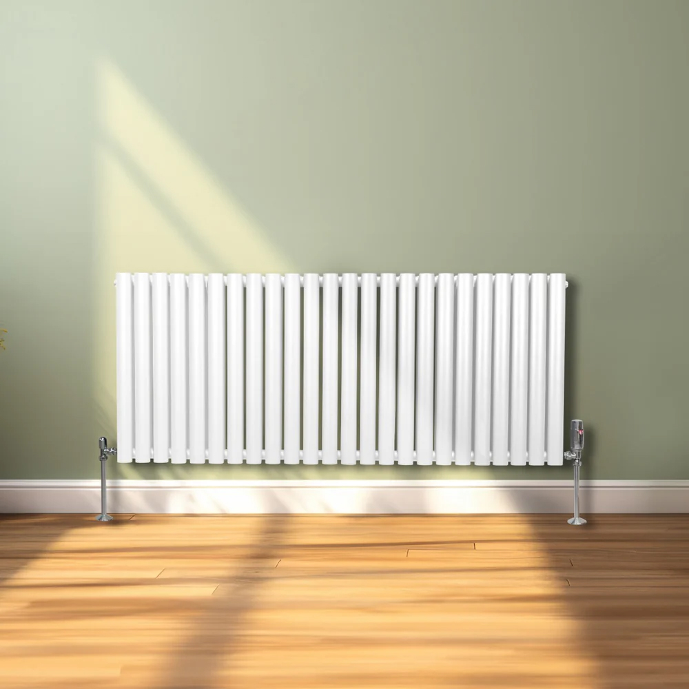 Orban Radiator Monster Shop 6440BTU White Oval Column Radiator 600 x 1440mm | Homebase