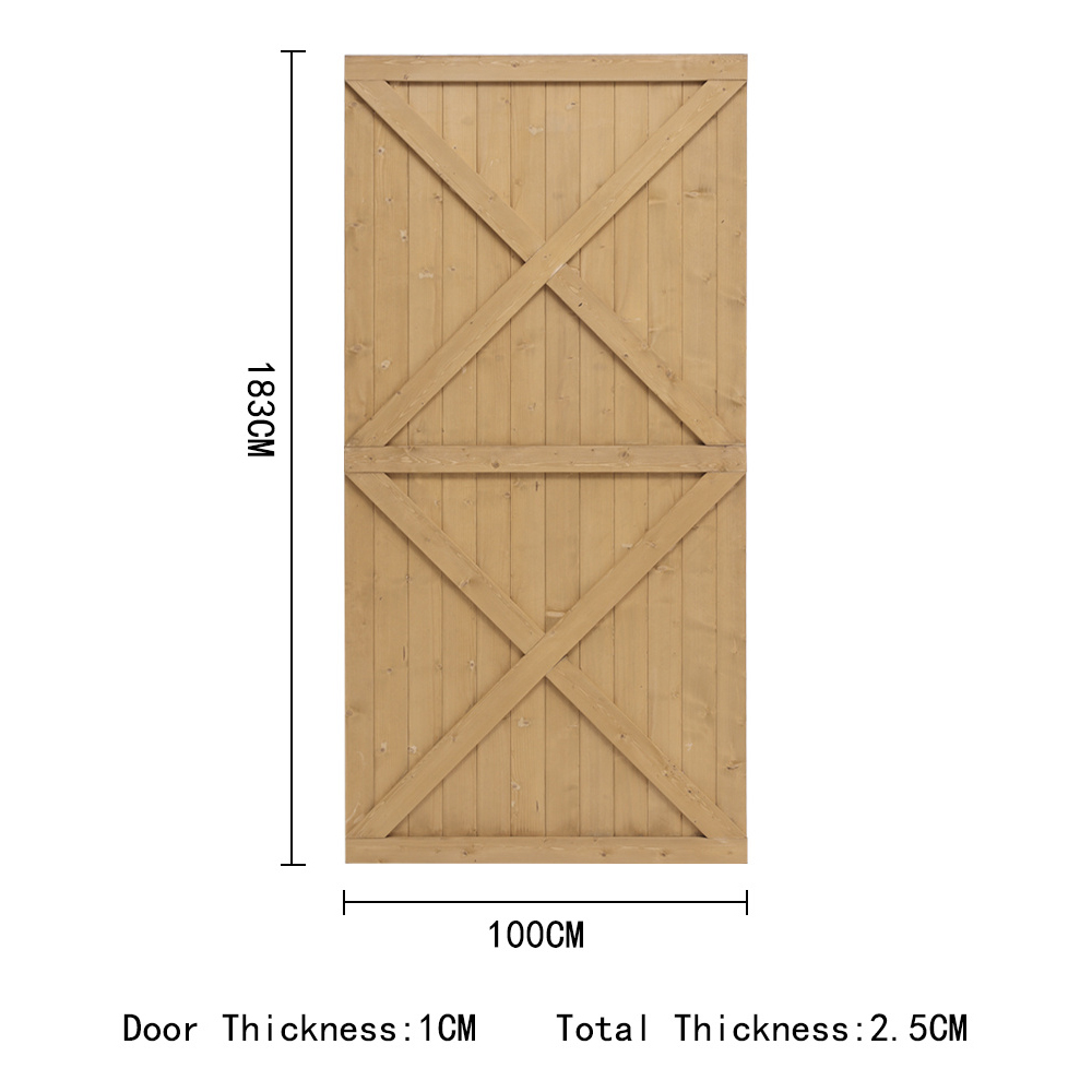 Living and Home 6 x 3.2ft Wooden Garden Side Gate with Latch Image 6