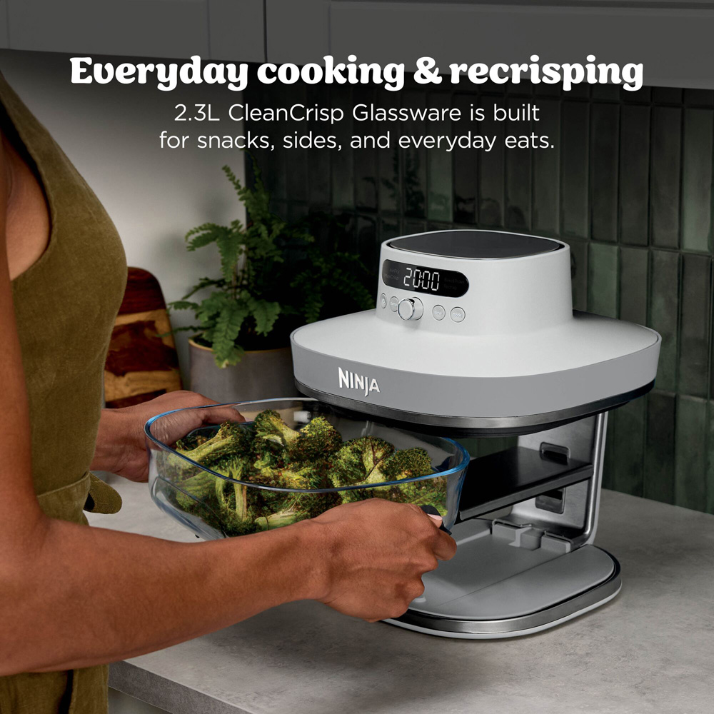 Ninja CRISPi PRO AS090UKWH 5-in-1 White Dual 8L Glass Air Fryer Image 3