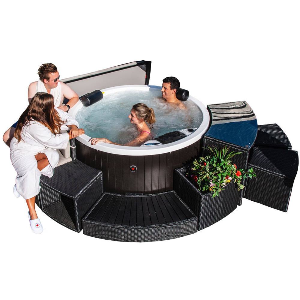 Canadian Spa Company Round Spa Surround Side Table Image 2