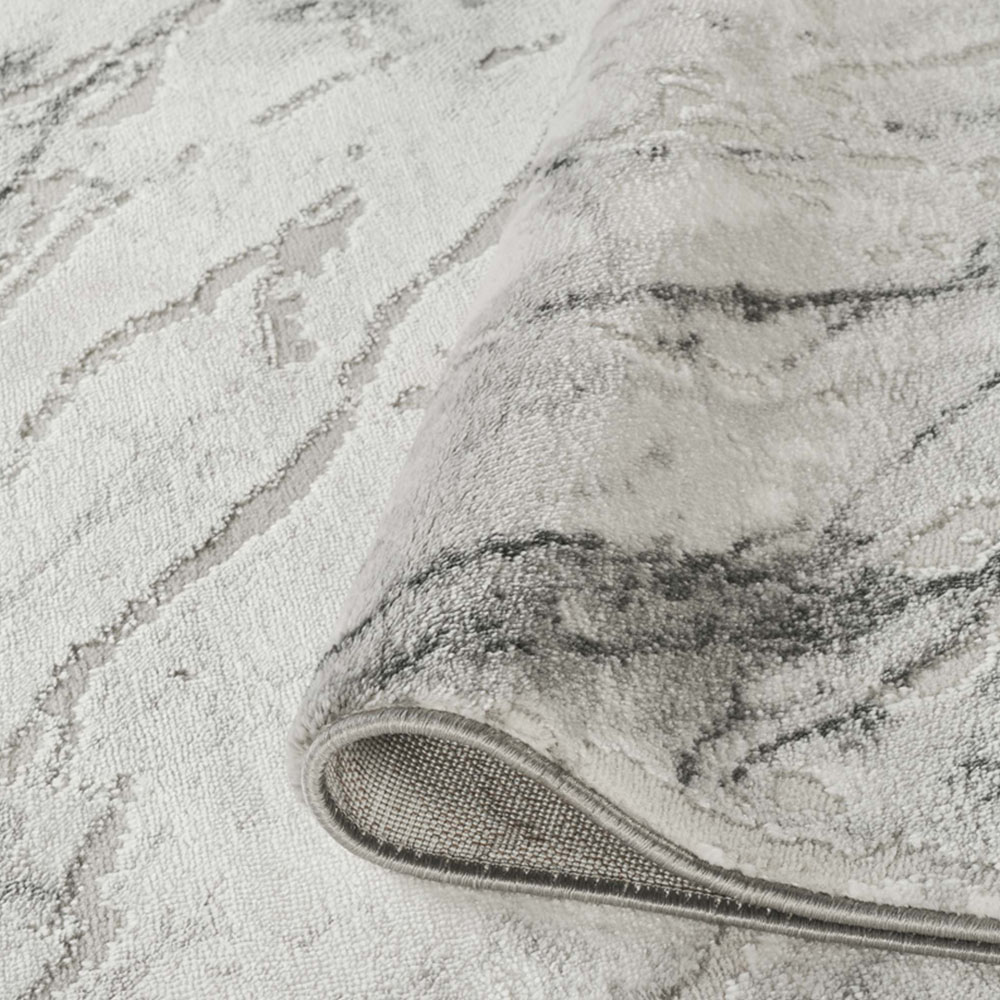 Desire Rugs Novu Valley Grey Modern Abstract Metallic Sheen Rug 120 x 170cm Image 4