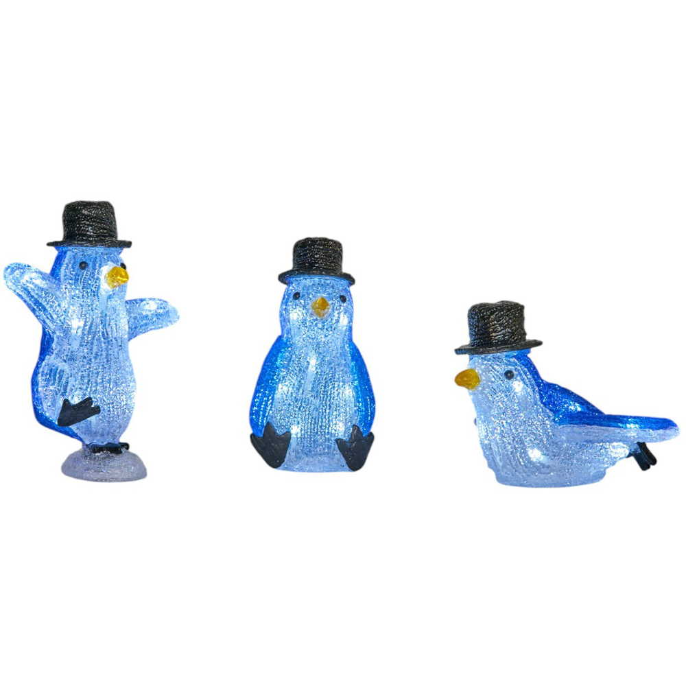 3 Piece Sliding Penguins with Top HatBlue Image 4