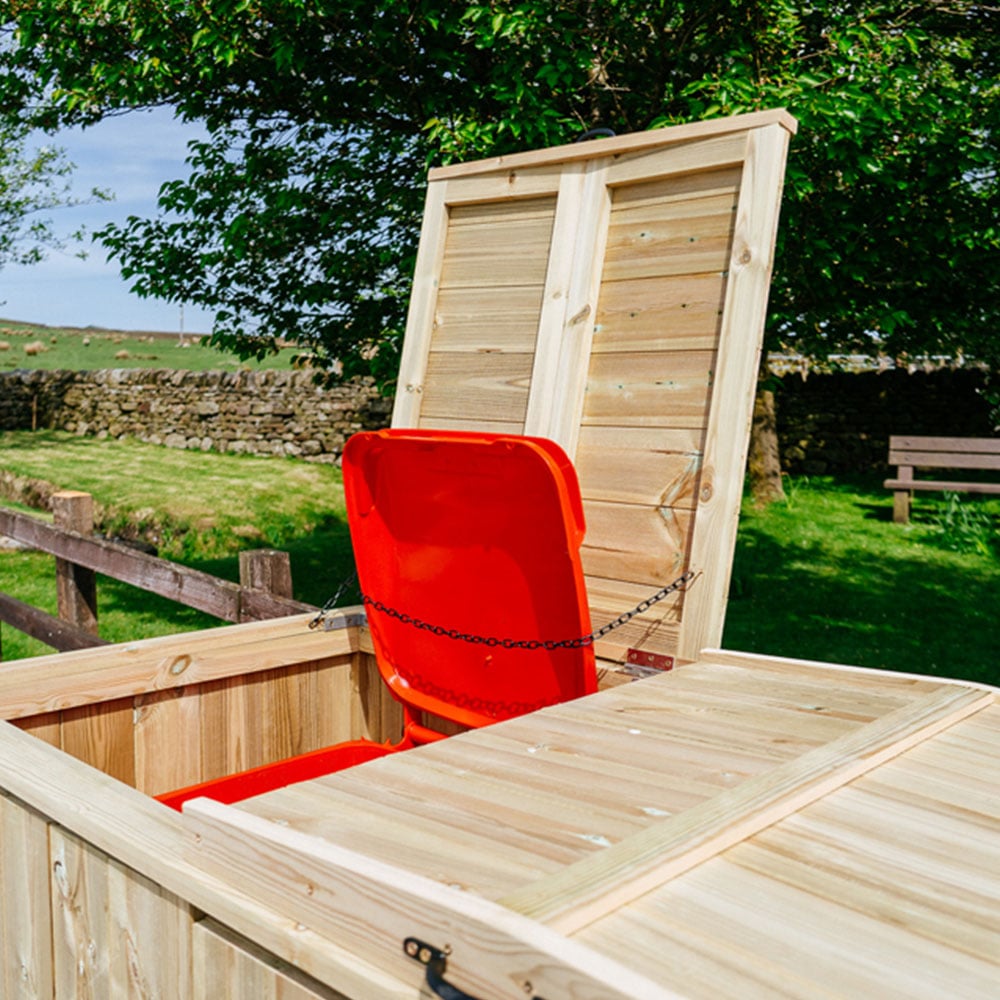 The Garden Village Chatburn 360L Quad Wheelie Bin Shed Image 5