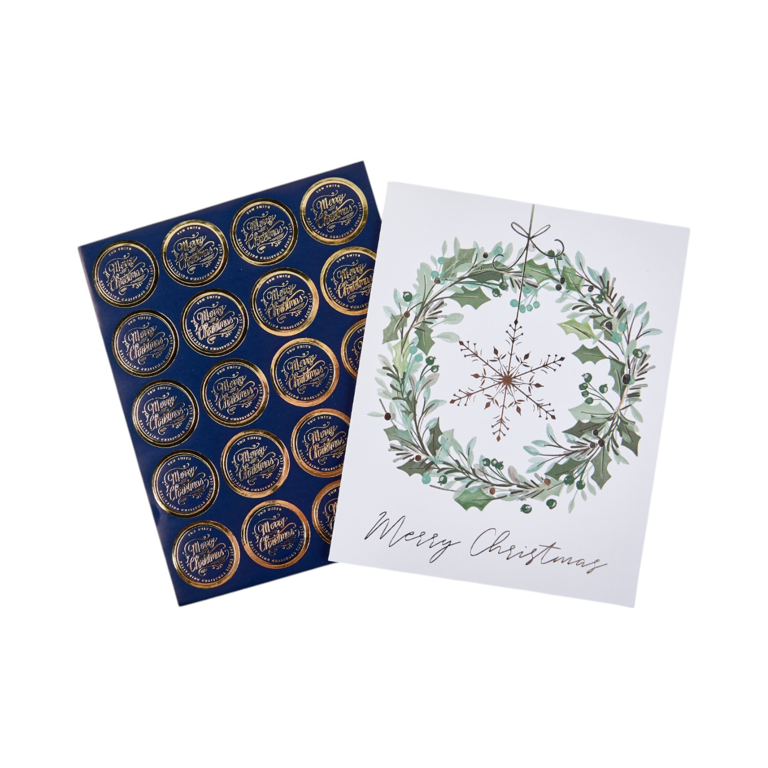 Pack of 15 Traditional Wreath Cards Image 4