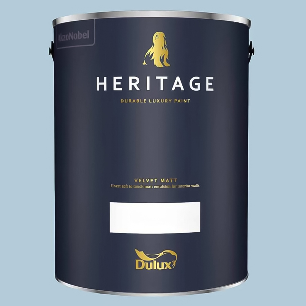 Dulux Heritage Walls and Ceilings Blue Ribbon Velvet Matt Emulsion Paint 5L Image 2