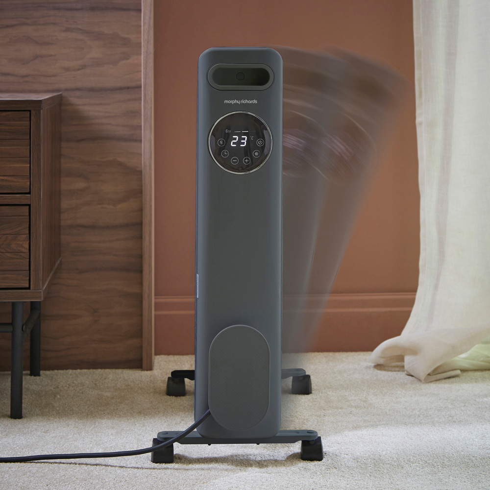 Morphy Richards Grey Digital Oil Filled Radiator 2500W Image 9