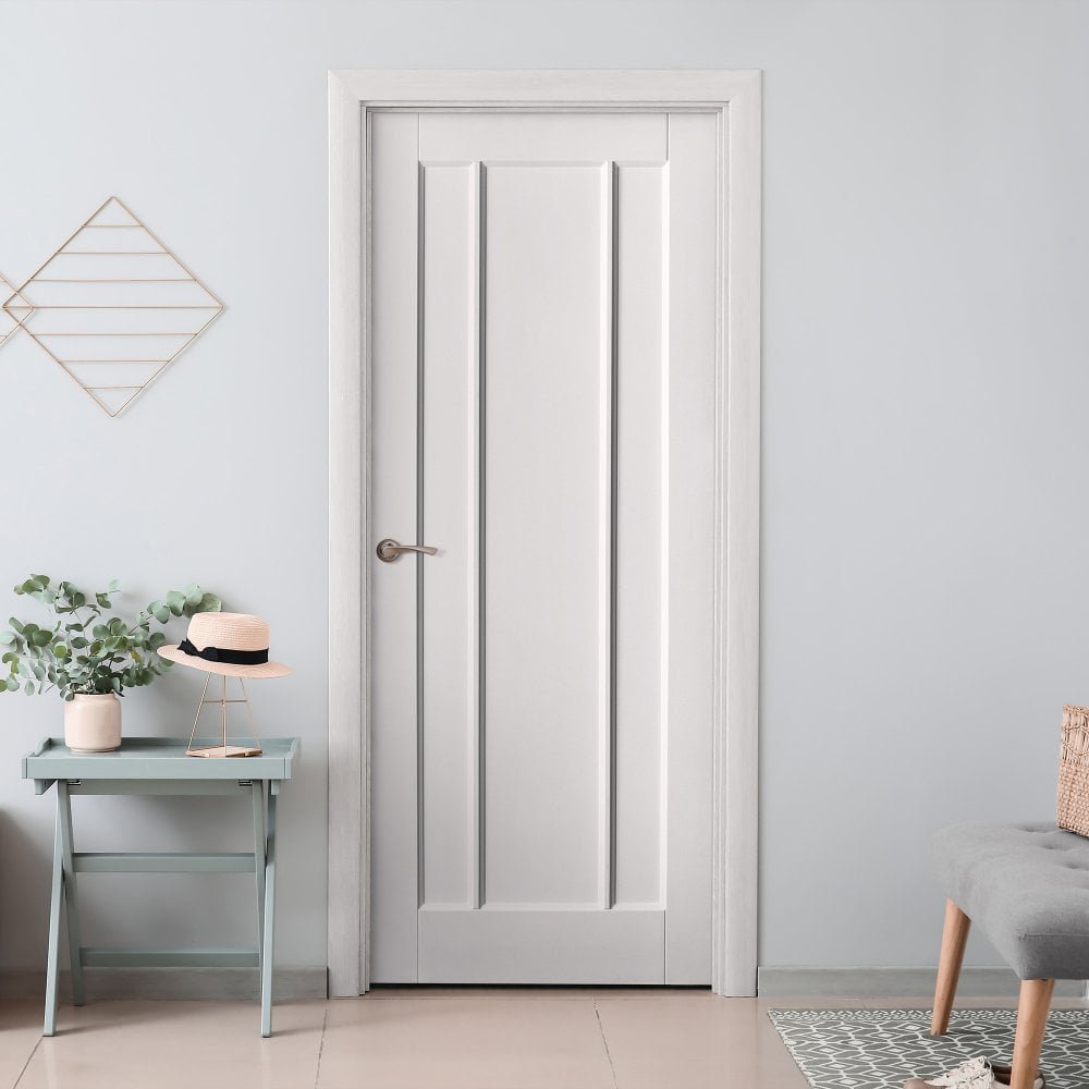 Toledo White Primed 3 Panel Internal Door 1981 x 686 x 35mm Image 2