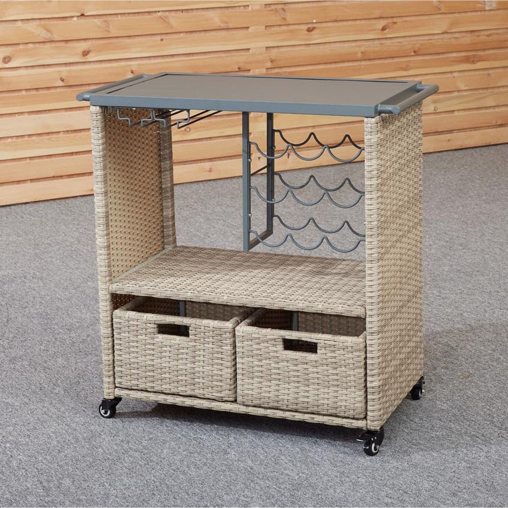 Malay Deluxe Malay Deluxe Natural Cambridge Service Cart Image 6