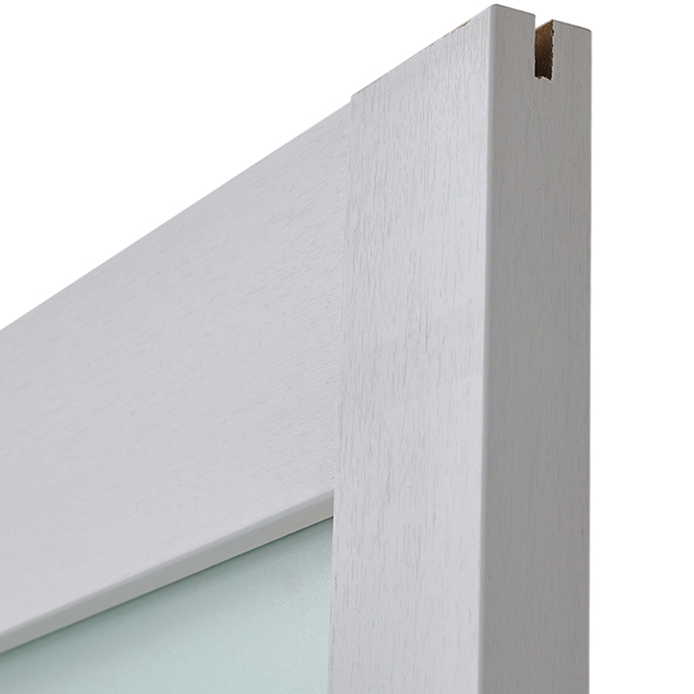 Living and Home White Country Style Wooden Barn Sliding Internal Door Kit with Handle 910 x 2130mm Image 4