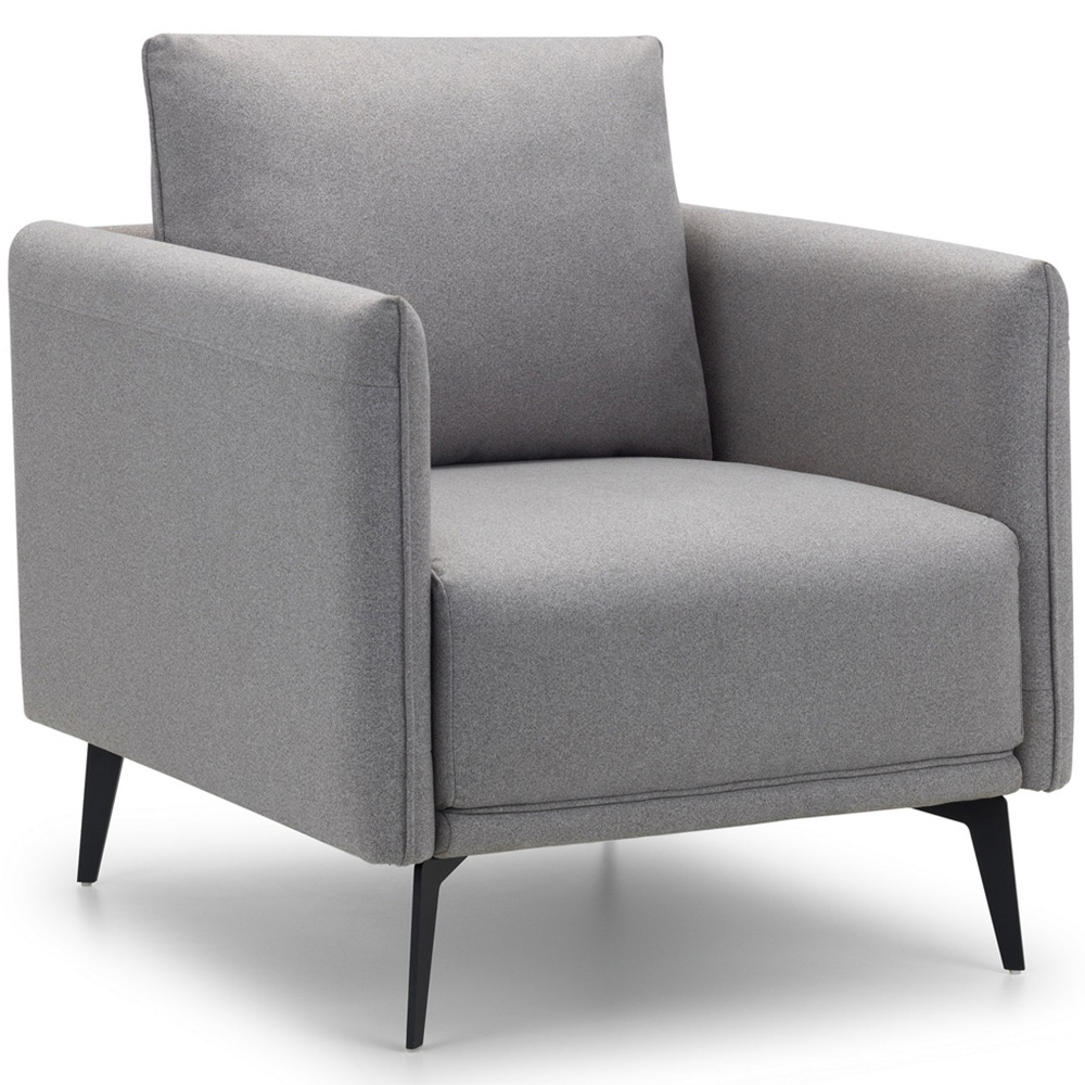 Julian Bowen Rohe Light Grey Armchair Image 2